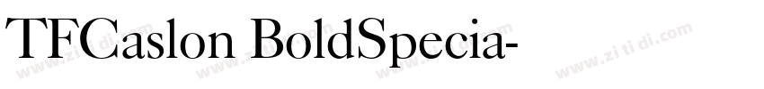 TFCaslon BoldSpecia字体转换